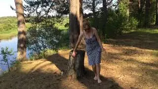 Жара. Едем к реке.