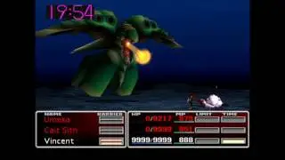 Final Fantasy 7 (VII): Emerald Weapon - Vincent solo 1 hit kill