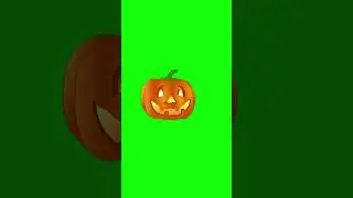 Halloween pumpkin green screen