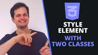Apply CSS when two classes are together