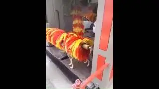 Собачка зашла на автомойку помыться и сделать массаж 