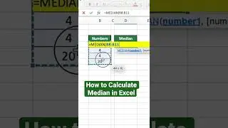 How to Calculate Median in Excel! 