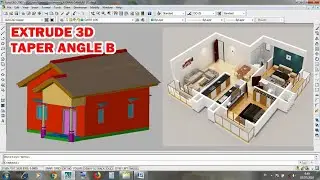 504 EXTRUDE TAPER ANGLE B 3D AUTOCAD