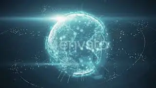 The Rotation of the Digital Planet | Motion Graphics - Envato elements