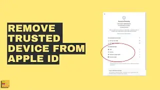 How to delete other people's device from trusted device list from your Apple ID
