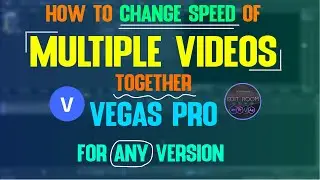 How To Give Slow Motion Effect To Multiple Videos Together | Vegas Pro Tutorials | Edit Room