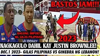 NAGULAT SI JUSTIN BROWNLEE SA GINAWA NG BAGONG IMPORT NG PINAS! Ginebra of Lebanon vs Philippines