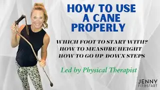 How to WALK & do STEPS with a CANE