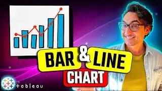 How to Create a Combination Charts with Bars & Line Charts in Tableau | 