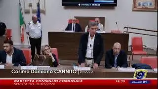 IN DIRETTA - Seduta di Consiglio Comunale Barletta del 31/07/2024