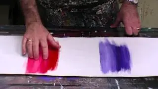 How to blend Artist Acrylic Paints Blending paints lesson