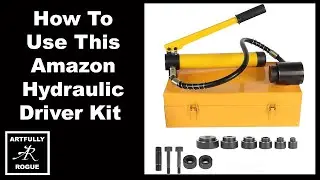 How To Use  A Hydraulic Punch For Mild Steel and Stainless Steel