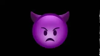 Angry Face With Horns Free animated emoji Green screen all faces - Intro Video Maker