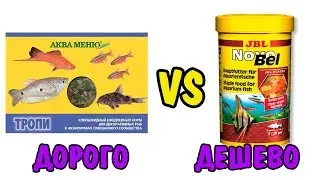 ДОРОГО VS ДЕШЕВО| КОРМ | СРАВНИВАЕМ ДОРОГОЙ КОРМ И ДЕШЕВЫЙ| JBL VS АкваМеню