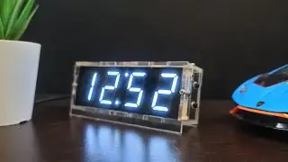 DIY digital Clock Kit with 7 segment LEDs - (build video)