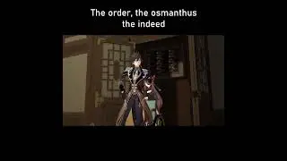 The order, the osmanthus, the indeed #genshinimpact #zhongli #hutao #baizhu