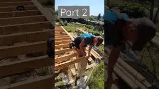 Construction of a 12.4m2 terrace using frame technology.  Part 2 