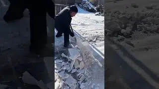 how clean snow ice