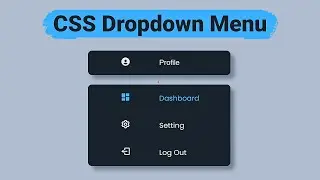 How To Make Professional Dropdown Menu Using HTML CSS | Project 2025 