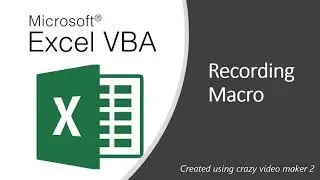 Excel VBA | Macro Recording | Easily automate your daily excel task | Create Macro