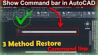 How to show command in autocad 2022 | Autocad command line | Autocad command prompt | AutoCAD