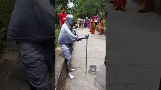 Gandhi on road 😐