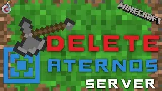 How to delete the server in Aternos?