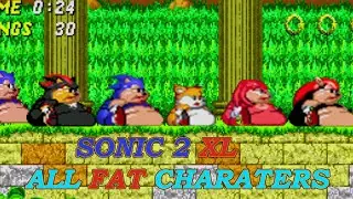 Sonic 2 XL Fat Tails, Shadow, Knuckles, Mighty, Sonic