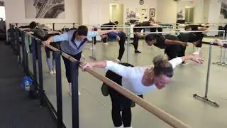 Short and simple ballet barre exercise
