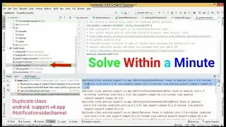 Duplicate class android.support.v4.app.INotificationSideChannel found in modules core-1.5.0-runtime