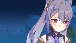 Cute & Embarrassed Keqing (Night Version)