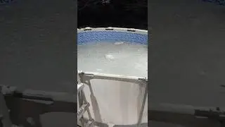 Каркасный Бассейн Зимой 