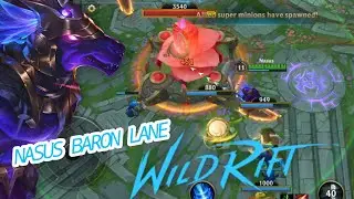 Wild Rift NASUS BARON LANE Gameplay Builds and Runes