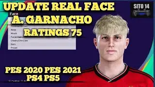 | PES 2020 | PES 2021 | EDIT FACE BUILD AND STATS ALEJANDRO GARNACHO TERBARU 2023