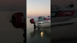 Skilful Pilot Skims Water - Life On The Edge