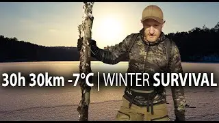 30 h | 30 km | -7°C | 3 Gegenstände ❄ Survival-Wildnis-Wanderung & Overnighter im Winter