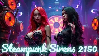 Steampunk Sirens 2150 | AI Beauty Queens | Retro Futuristic