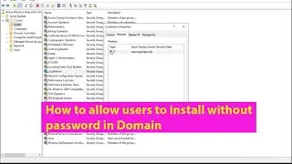 How to allow users to install without password in Domain.