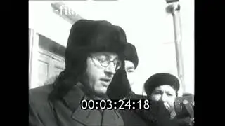 1954 г Встреча целинников на вокзале в Костанае