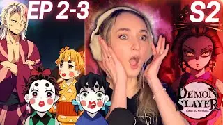 This is CHAOS! Demon Slayer S2 (REACTION) Ep 2 -3 Entertainment District