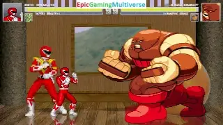 MUGEN Matches / Battles Of Red Ranger, Red Ranger From Power Rangers Series And Annoying Orange