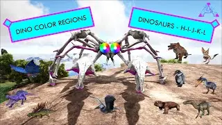 Ark - Dinosaur Color Regions - H - I - J - K - L - Dinosaurs