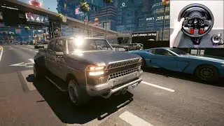 Cyberpunk 2077 | Thorton Mackinaw MTL1 | Steering Wheel | Gameplay
