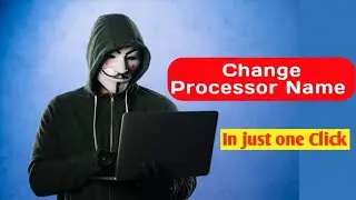 How Hackers Change Processor Name in just one Click || Hack No :- 06 || #computer #computertricks