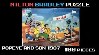 Milton Bradley Puzzle: Popeye And Son (1987)