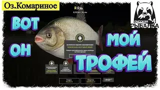 Russian Fishing4 #РР4...Оз.Комариное - Трофейный Язь. Русская рыбалка 4