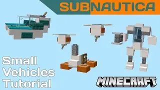Minecraft | Subnautica Seamoth, Prawn Suit, & Mobile Vehicle Bay Tutorial
