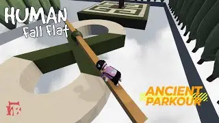 Human Fall Flat - Ancient Parkour Level Walkthrough | Custom Map | Steam Workshop | Full Gameplay