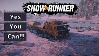 Can You Drive Across A Frozen Lake In Snowrunner?? | SnowRunner PS4