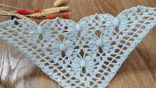 Шаль невероятной красоты ✨ Не проходим мимо ✨ Шаль крючком ✨